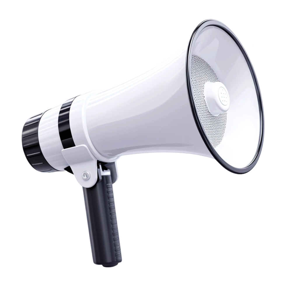 Loudspeaker Megaphone with Realistic Design png