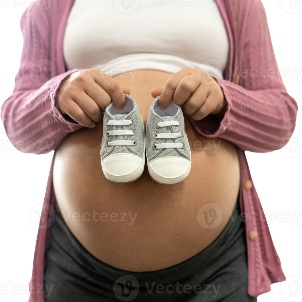 pregnant woman baby gray shoes with transparent background png