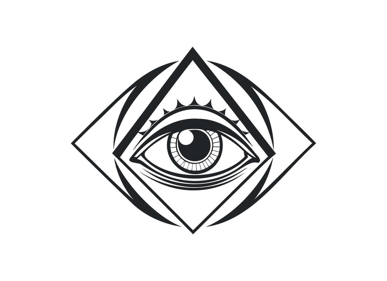 Mystical Eye Symbol - Design vector