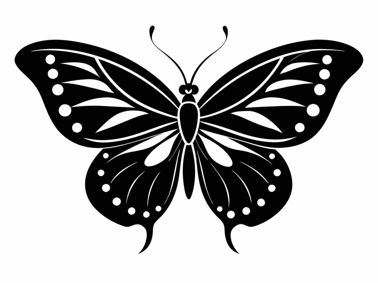 Butterfly tattoo design ideas vector