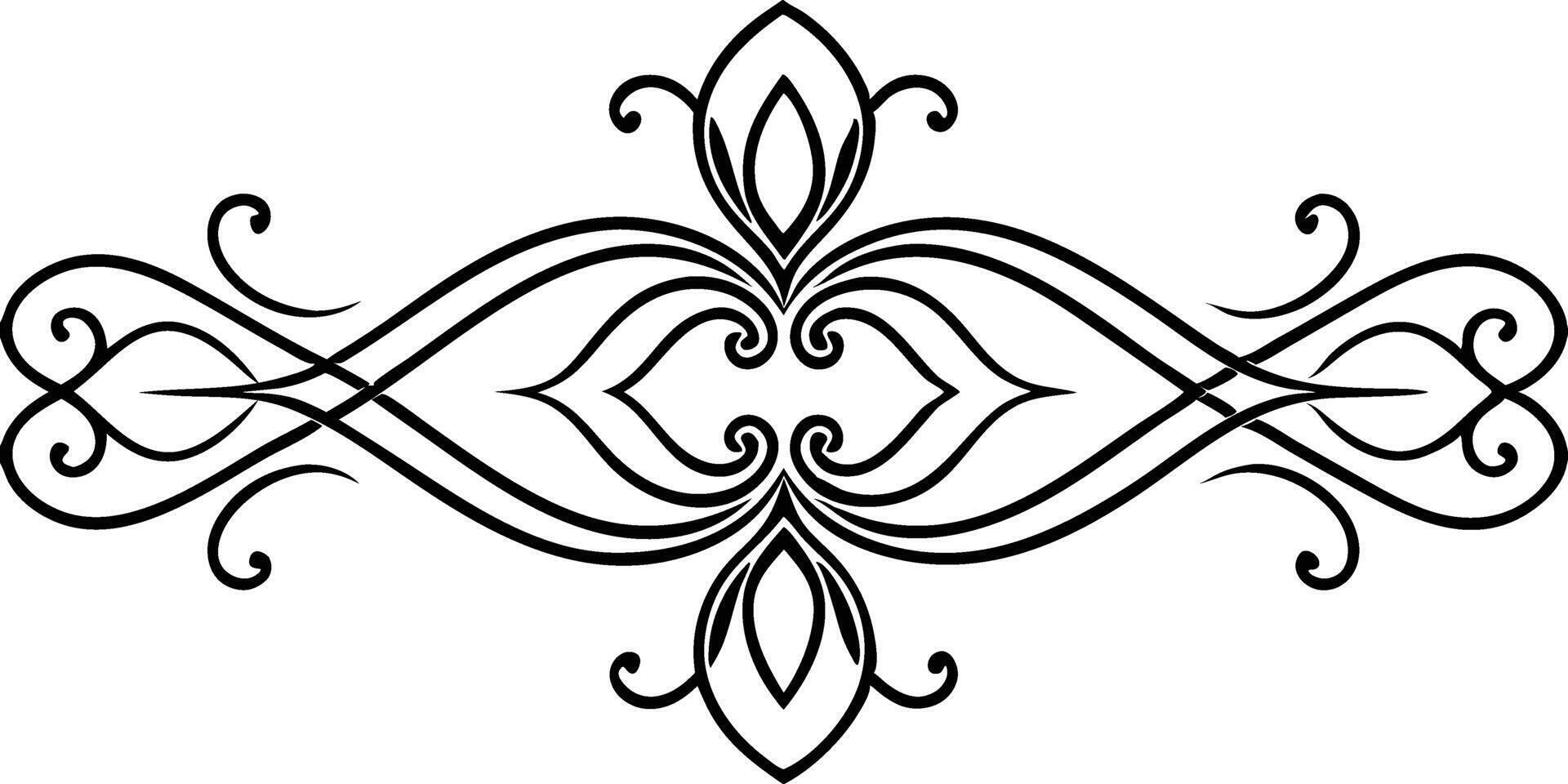 A black and white design with a swirl pattern vector