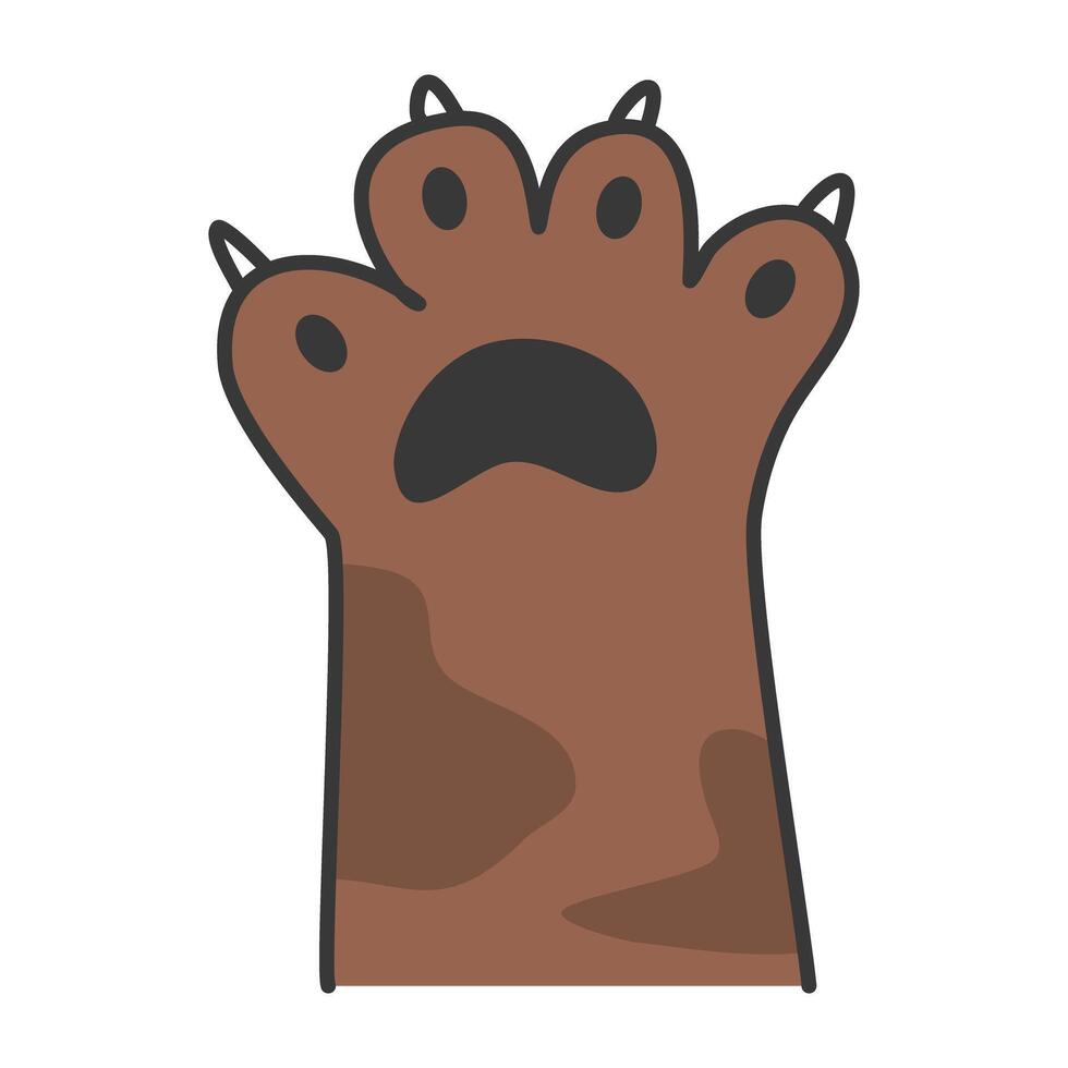 Sweet kitties giving high five illustration vector