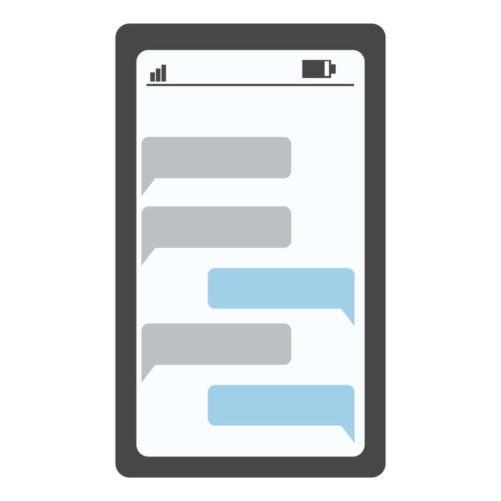Online Chat Messages Text illustration vector