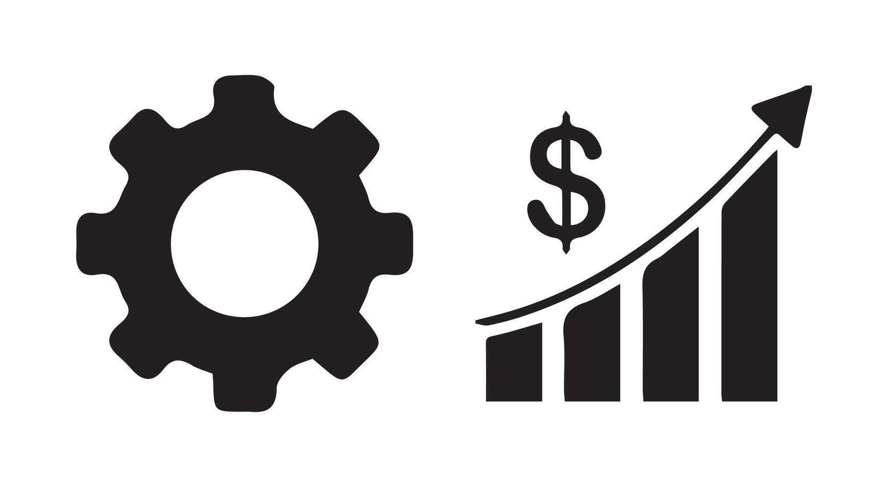 Cash flow icon illustration banner web concept for business with icon of money icon vector