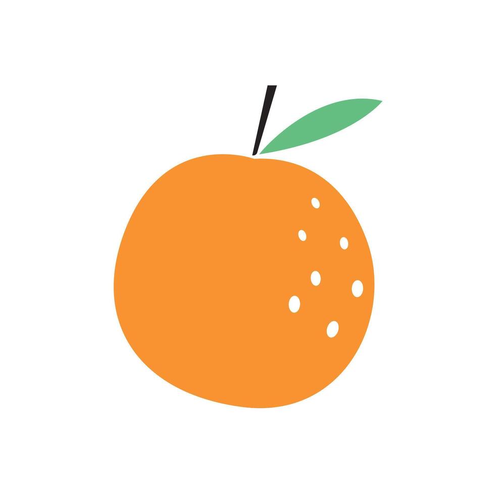 Mandarin orange on white background - illustration. Chinese New Year Mandarin Orange. vector