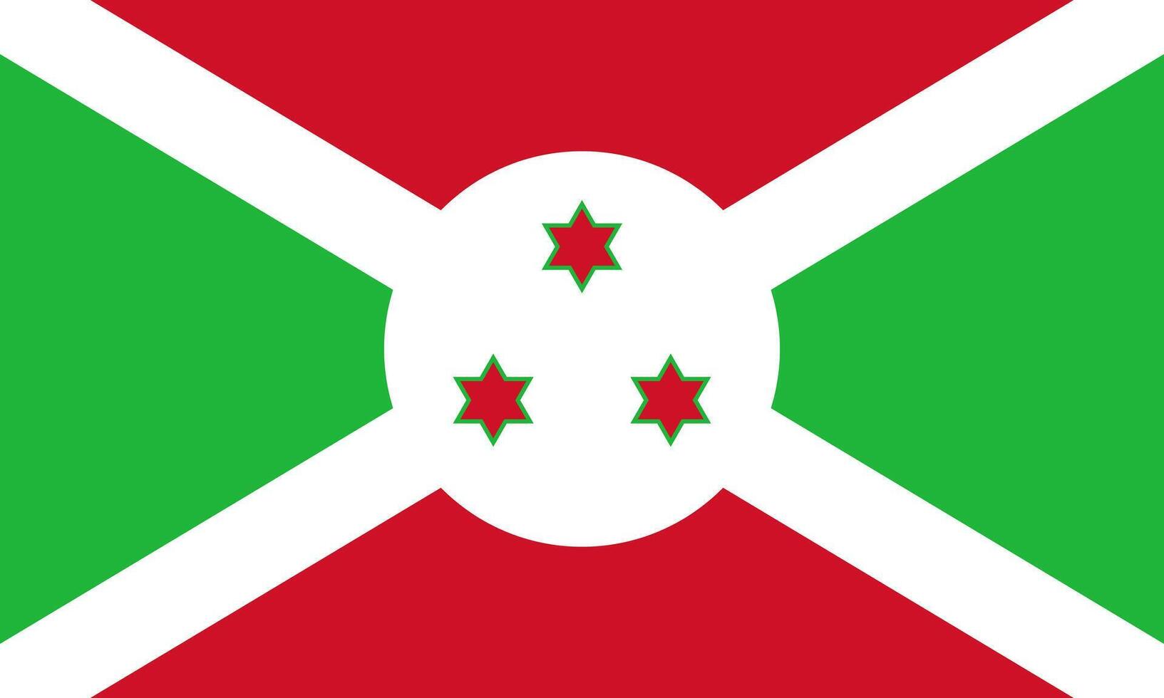 Burundi Flag Stock Image. vector