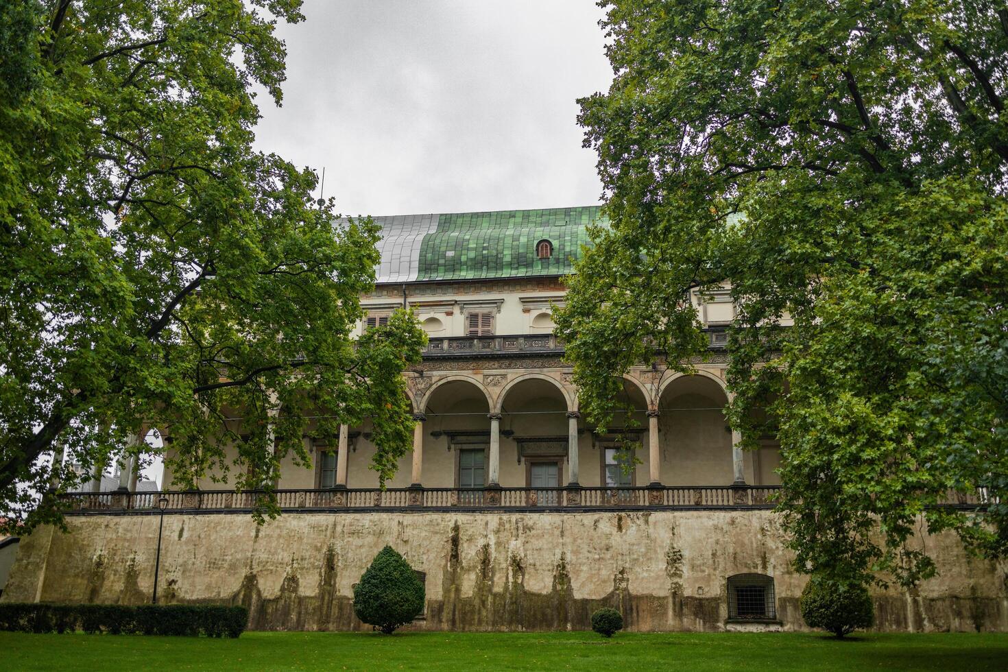Prague, Czech Republic - 14.09.2022. Queen Anne Summer Palace in Royal garden near Prague Castle photo