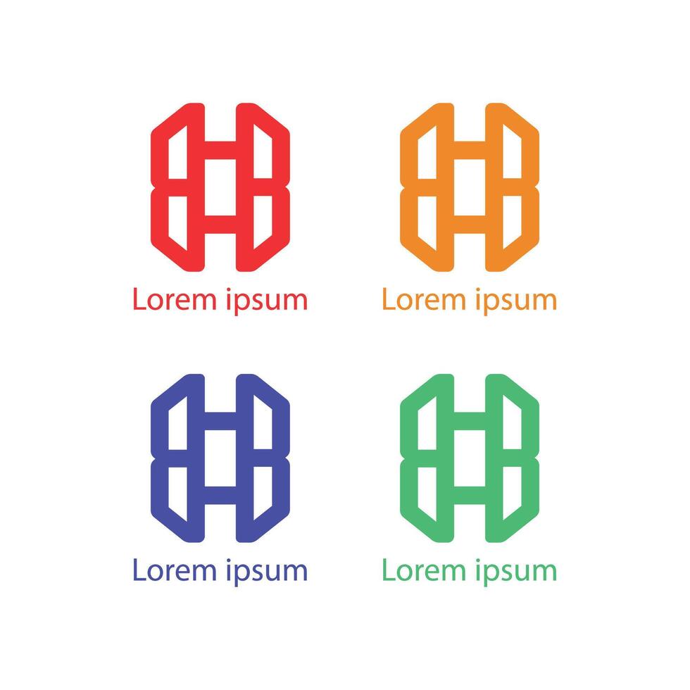 Colorful Geometric Logo Design for Business Branding vector