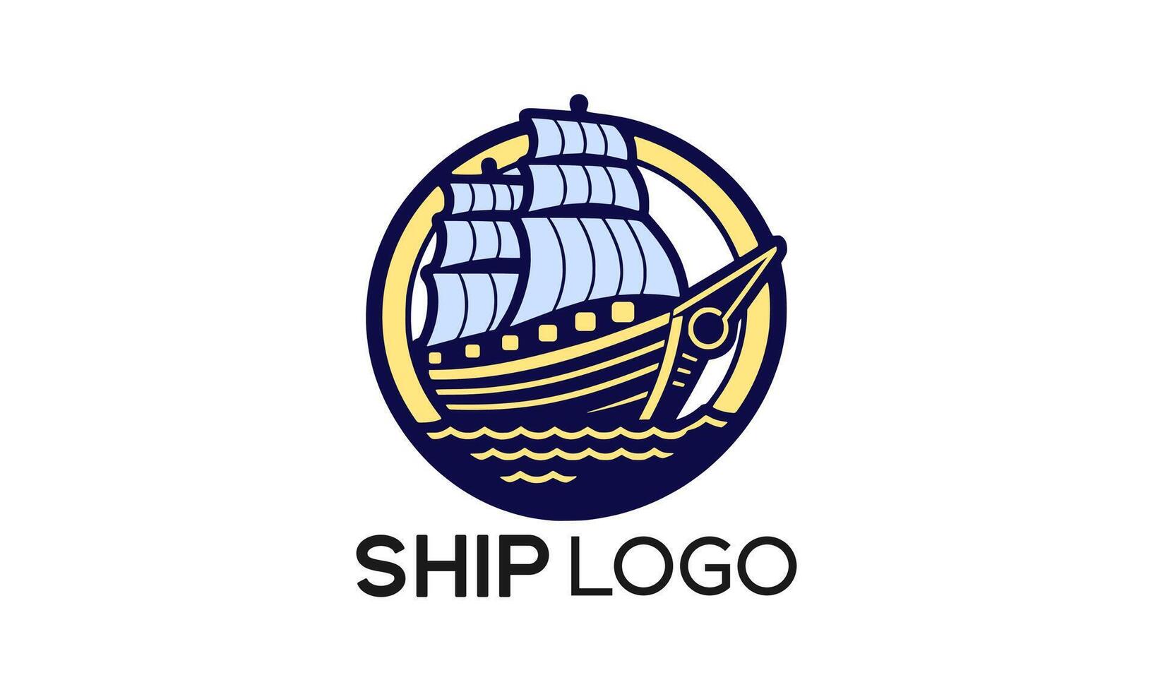 Sailing Ship Logo vector