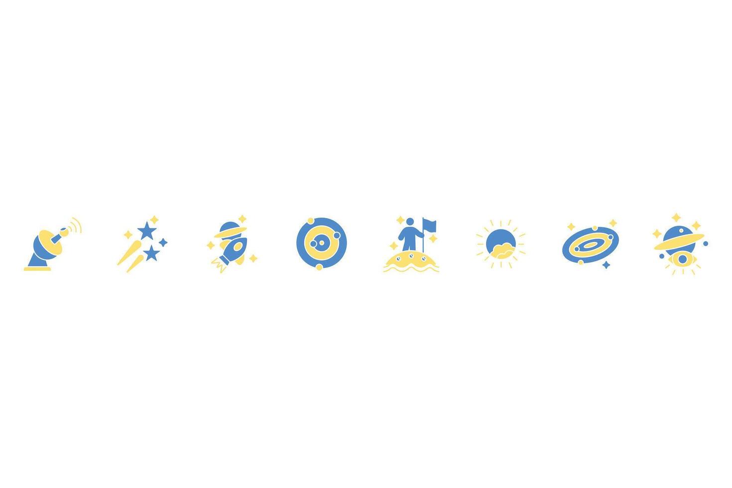 Astronomy icon.Editable stroke Symbol illustration. vector