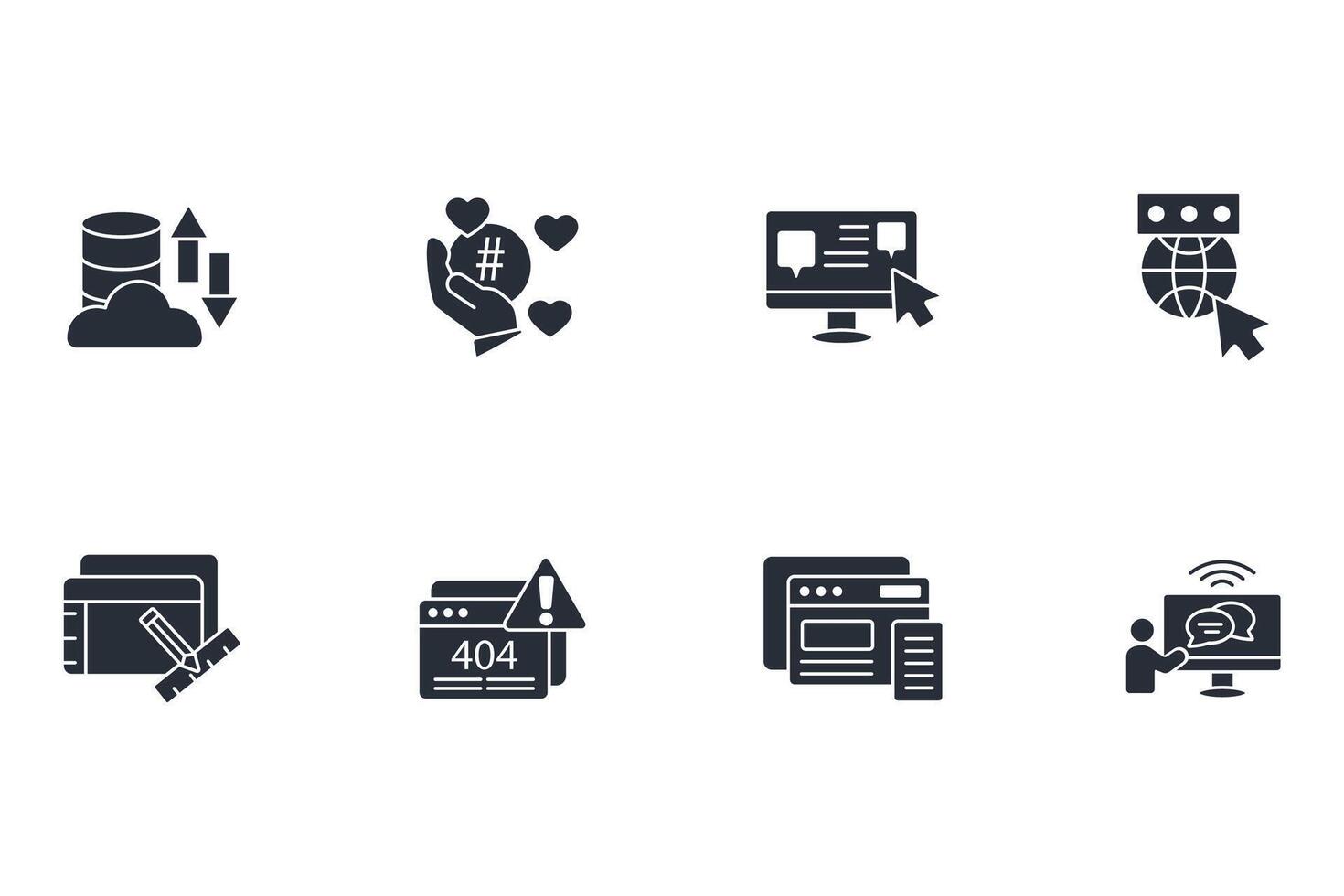 Website icon linear style sign vector