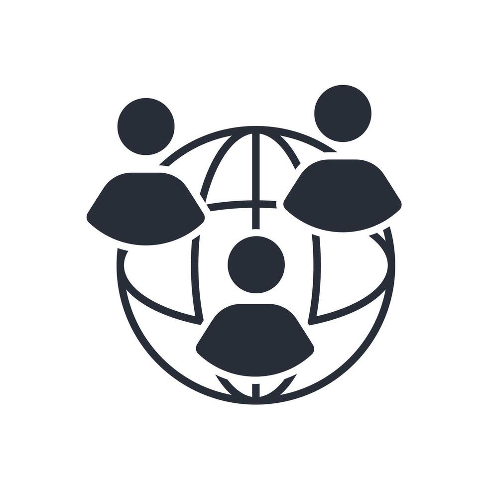 citizens icon flat vector