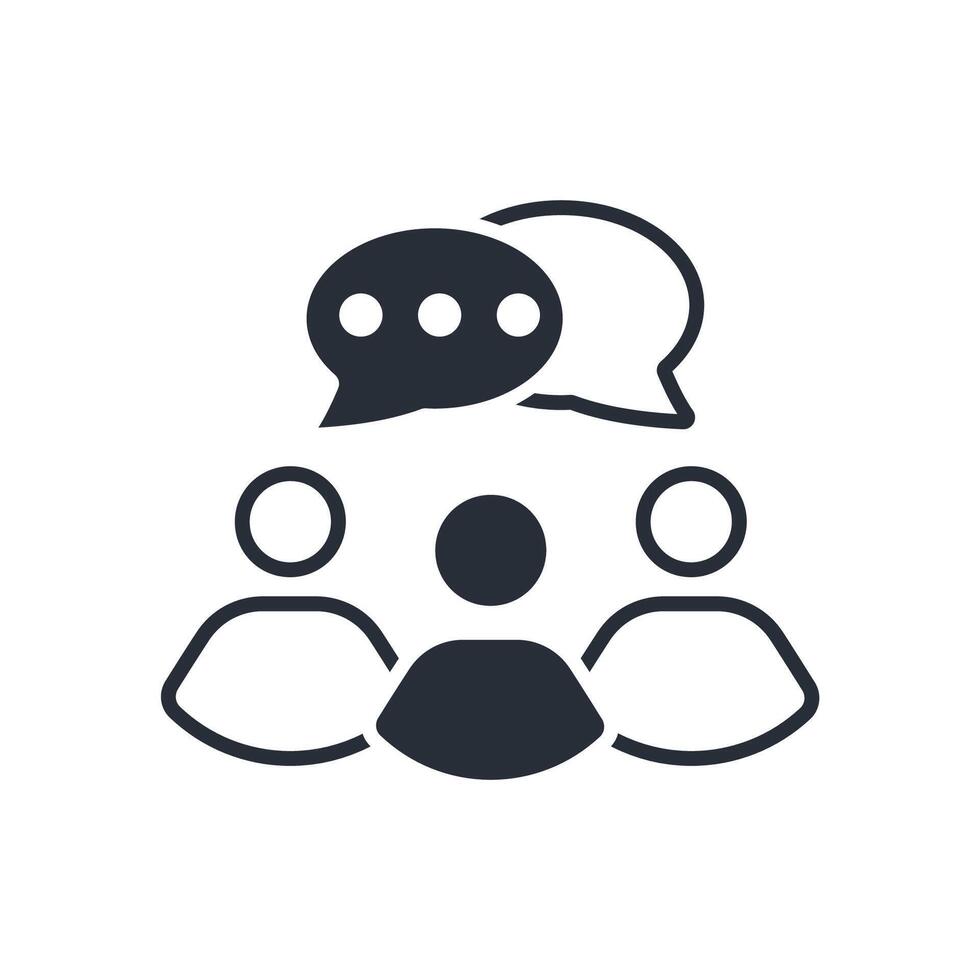 community icon flat vector