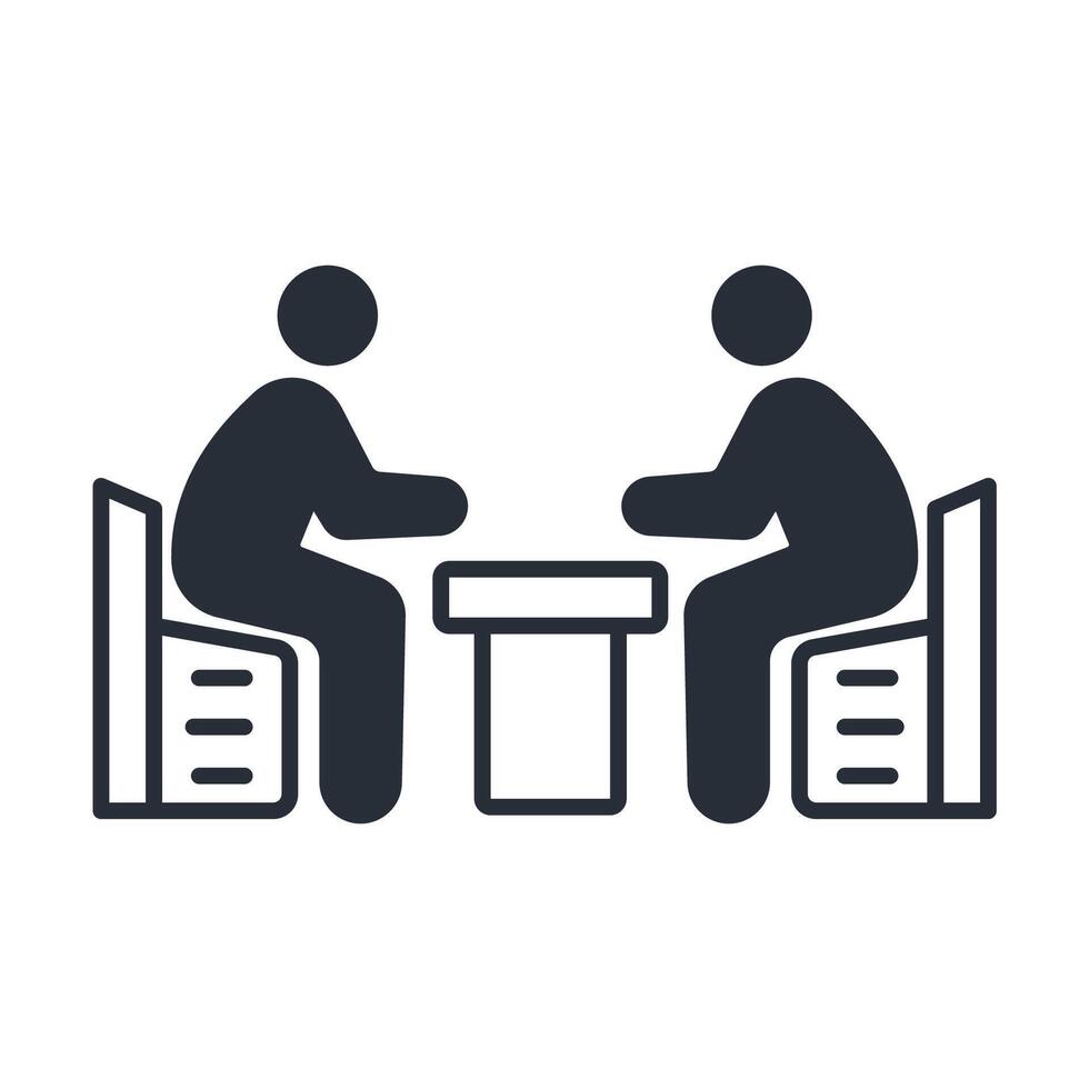 meeting icon flat vector