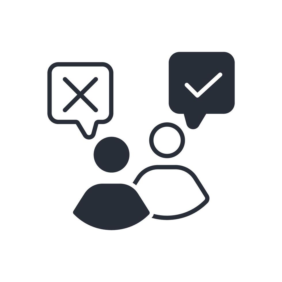 vote icon flat vector