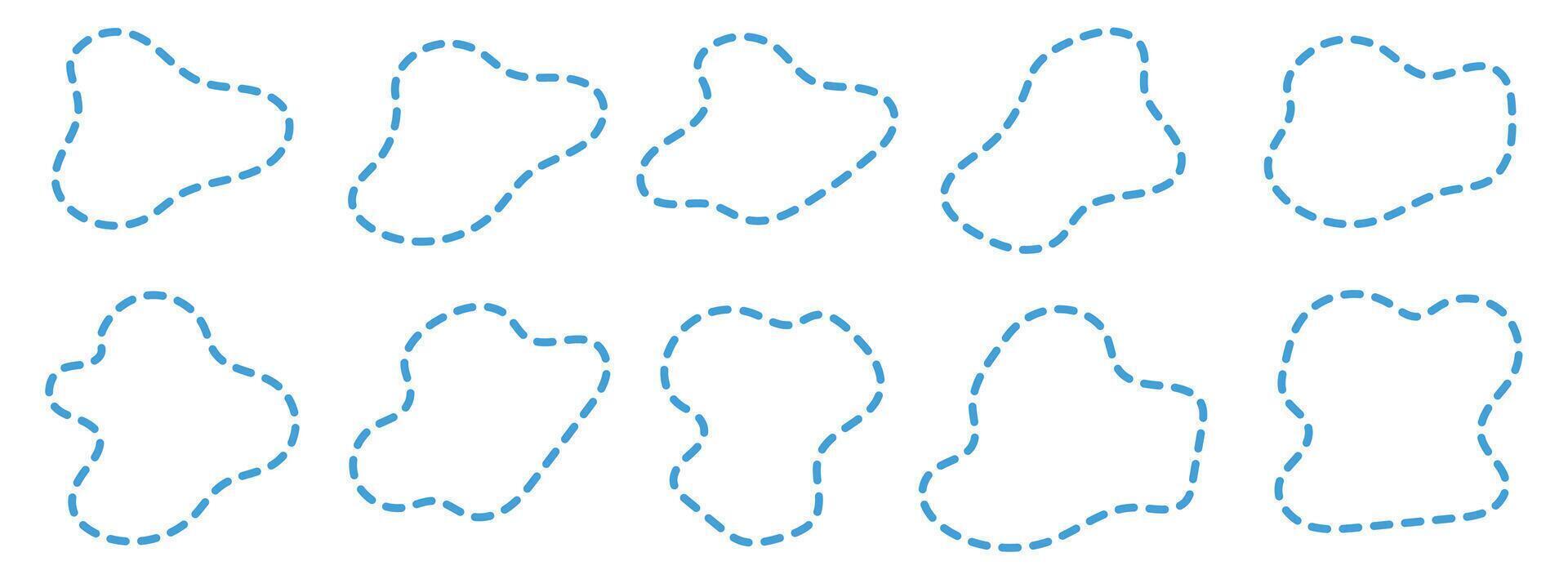 Organic Dots Blob Decoration Abstract Irregular Shape vector