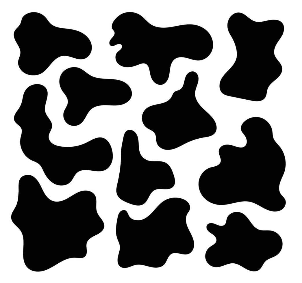 Abstract shapes fluid organic shapes element design vector