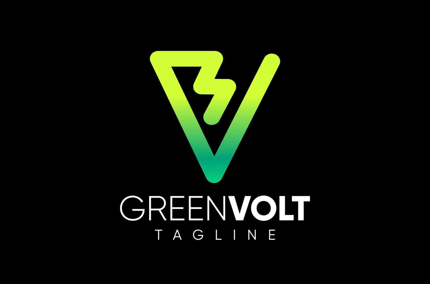 Letter V Volt Logo Design, Eco Green Environment Energy, High voltage electric Logo, Green Lightening Logo Power line system, electricity pole, Wind turbine Logo Icon Symbol Advance Energy Sign vector