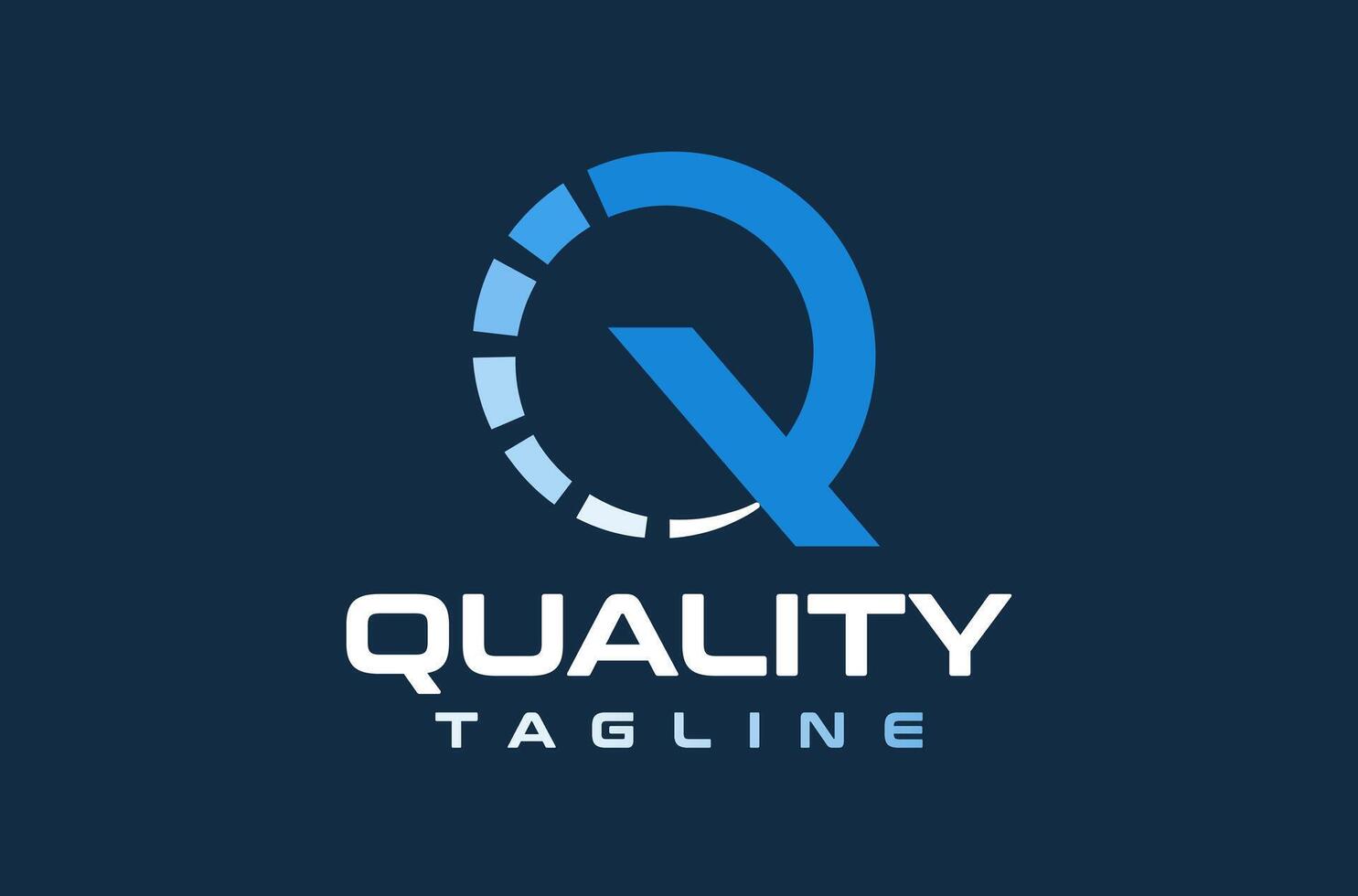 Letter Q Quality Checker Logo Design, Skill Test Logo, Fast Speed Meter Logo, Supervision Monitor Logo, Accounting Financial Survey Lending Business Company Icon Symbol Silhouette Illustration vector