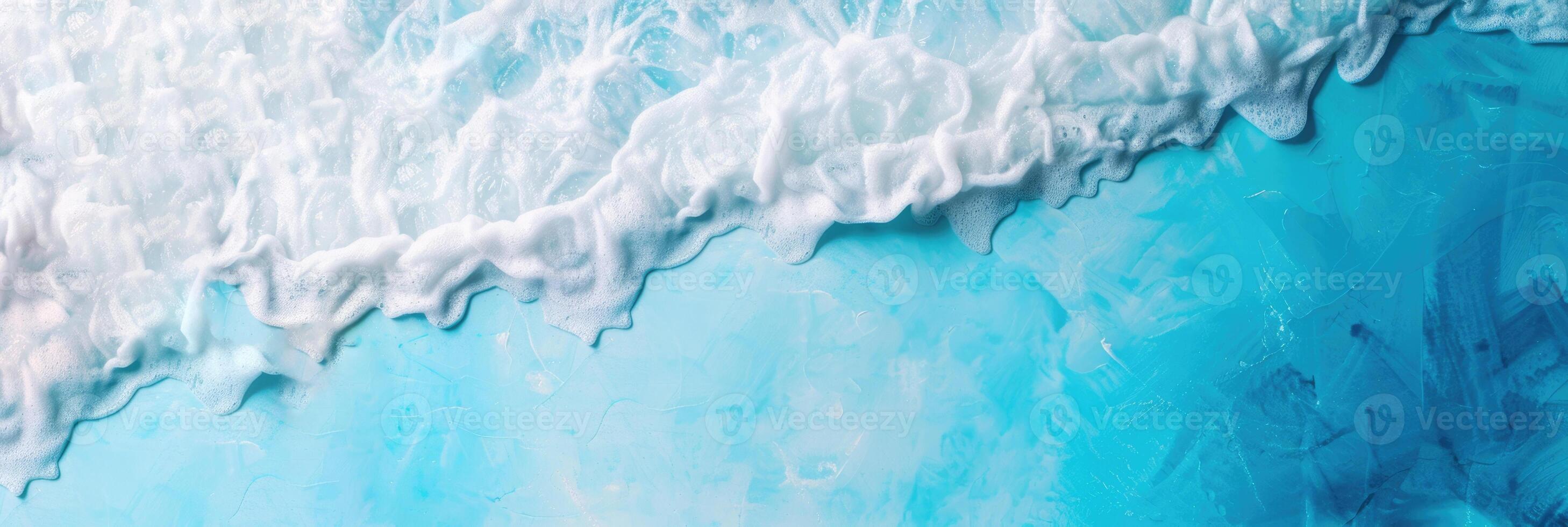 horizontal banner, abstract blue background for a travel company, beach vacation, sea wave, copy space, free space for text photo