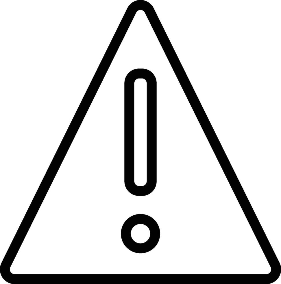 Alert Icon in Line Style vector