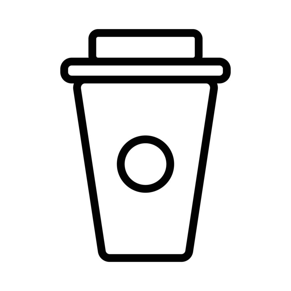 Take Away Icon in Line Style vector