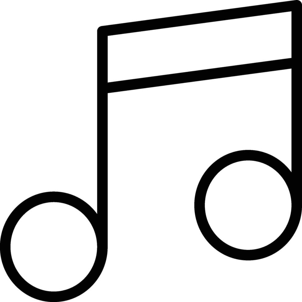 Music Icon in Line Style vector