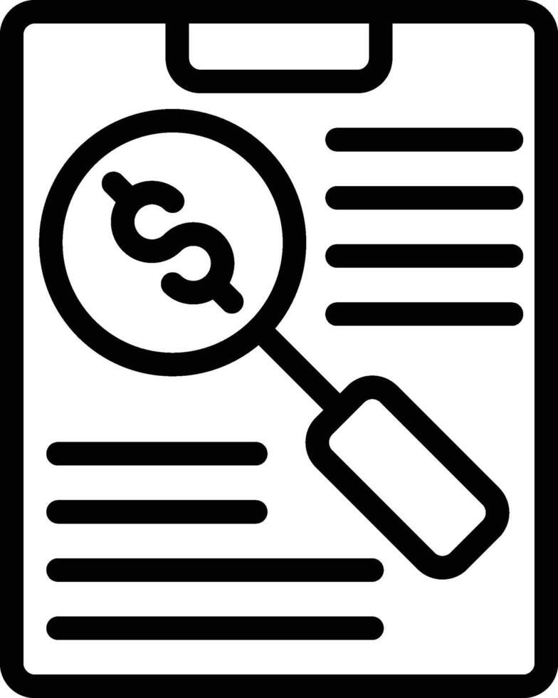 Tax Icon in Line Style vector