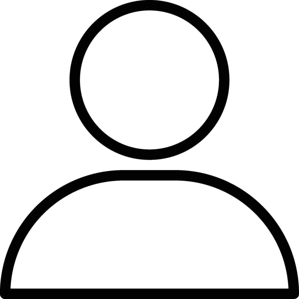 User Icon in Line Style vector