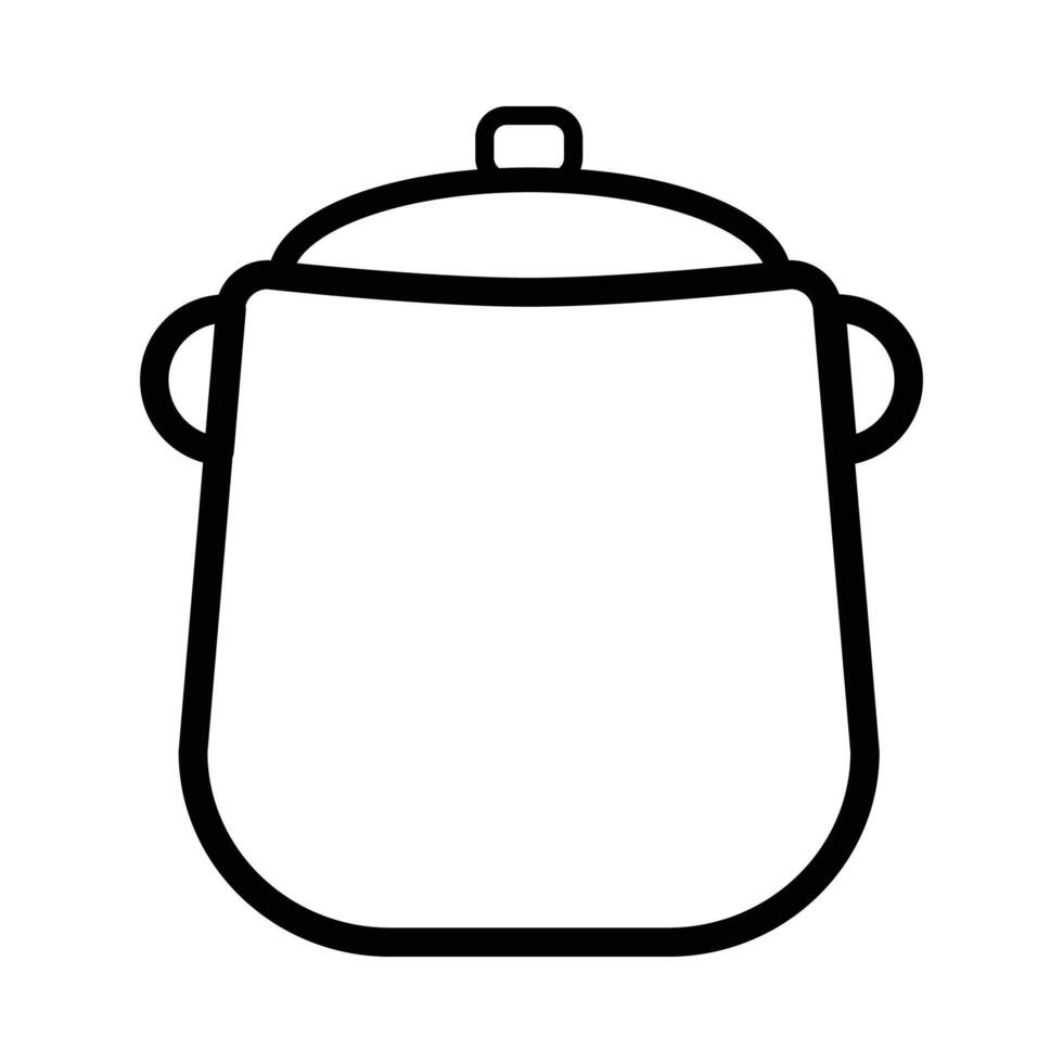 Pot Icon in Line Style vector