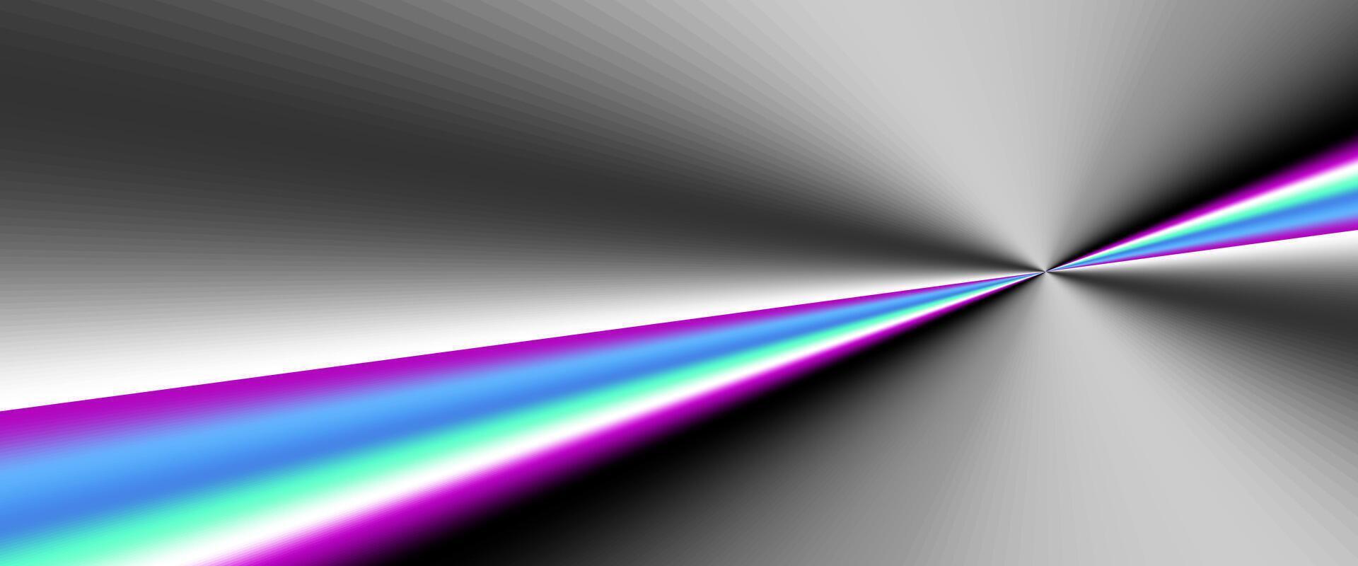 Shimmering metal texture with a smooth rainbow gradient, blending bold colors for a futuristic and eye-catching effect vector