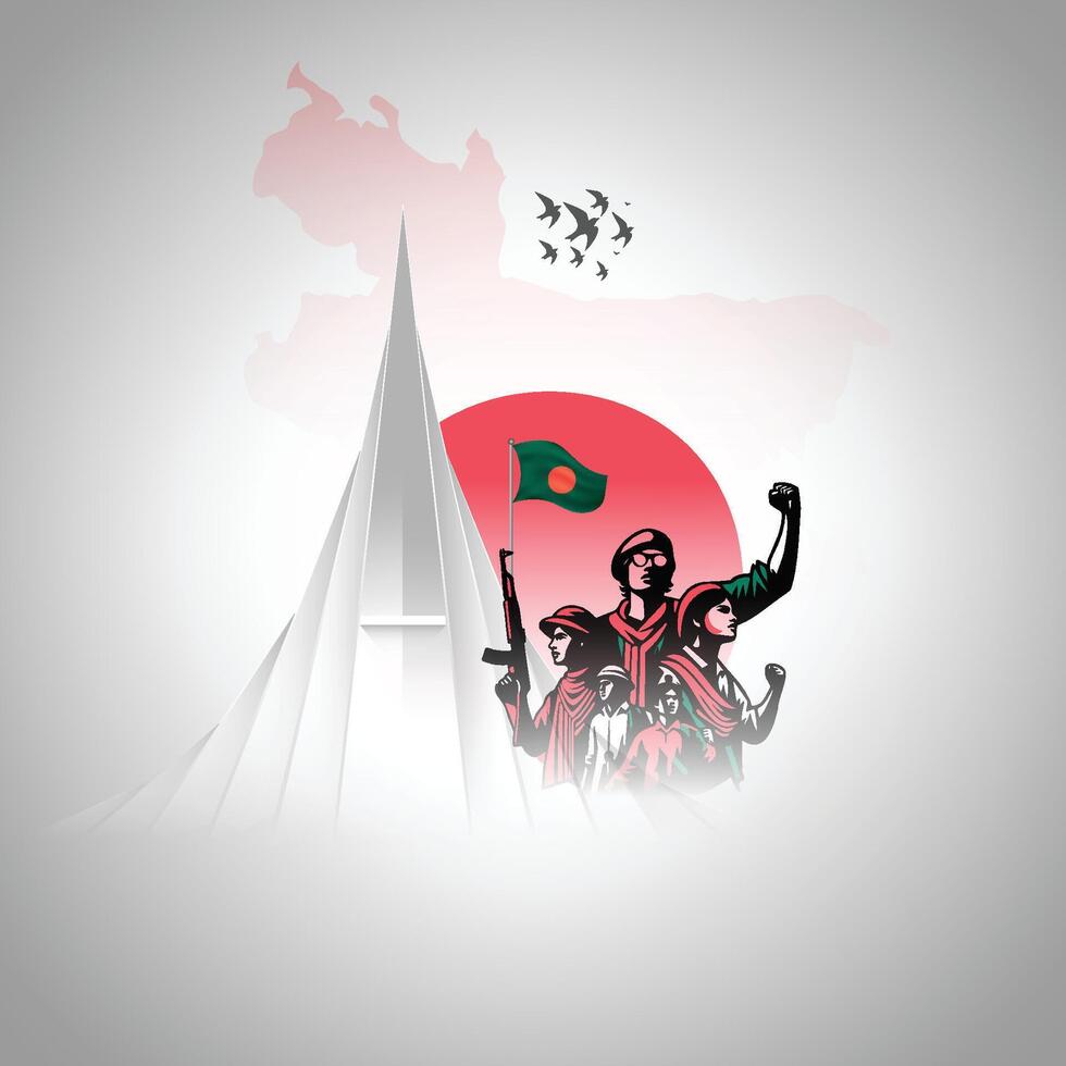 26th March Independence Day and 16 December the victory day of Bangladesh vector