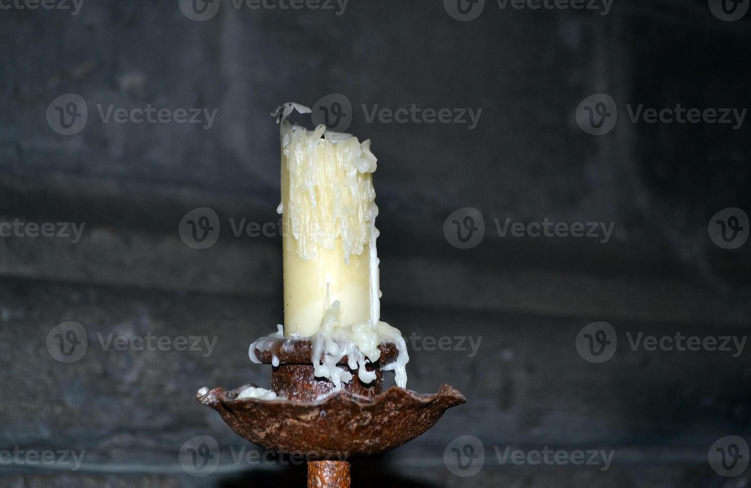 Candle wax dripping in Spanish holy week celebration photo
