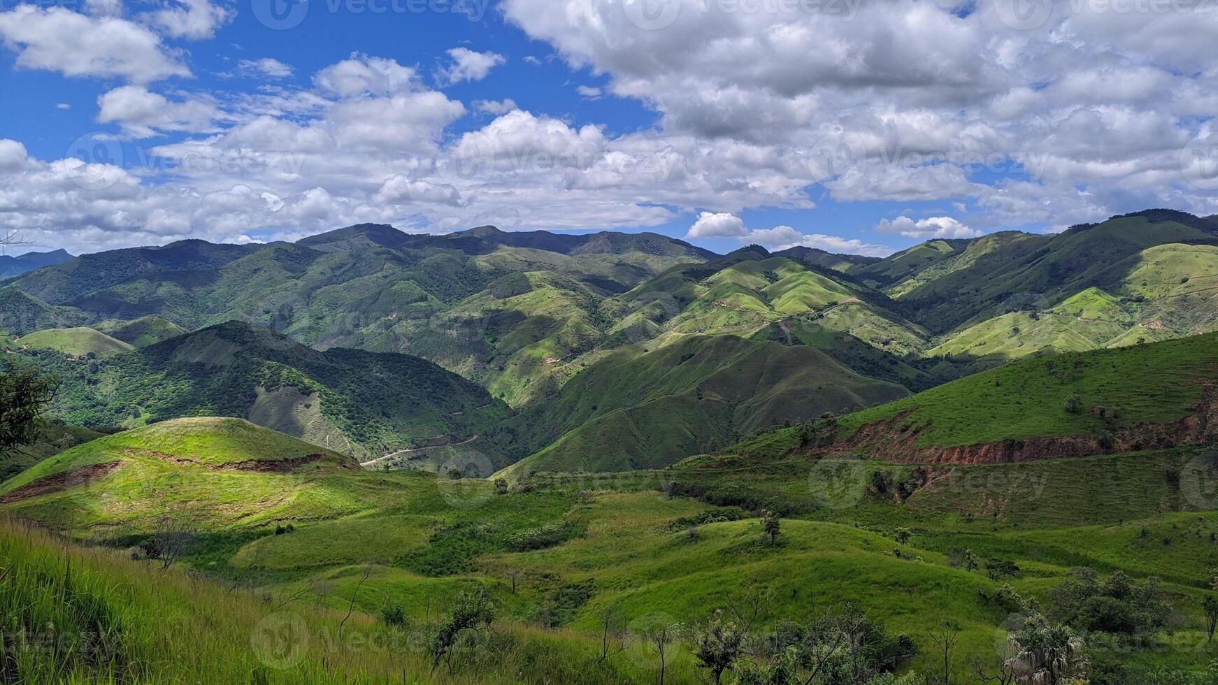 green mountains scenic landscape photo