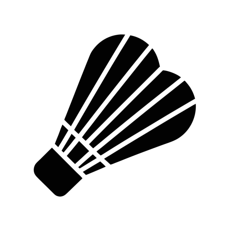 Tennis Birdie Black and White Square Icon vector