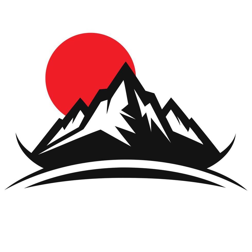 Vintage Adventure Mountain Badge vector