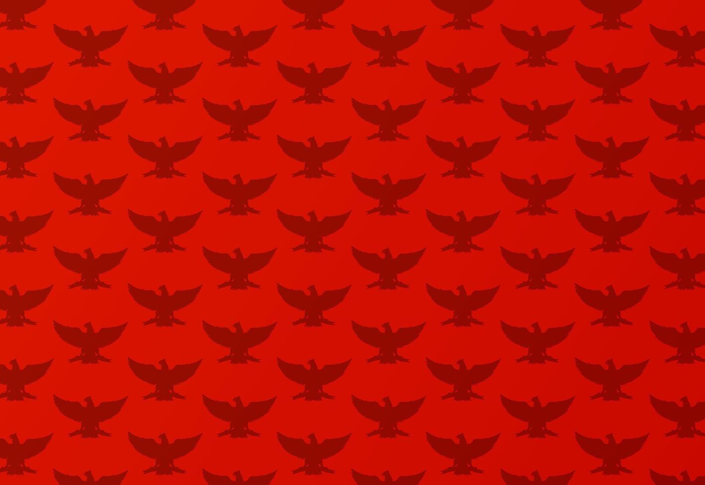a red background with birds on it vector