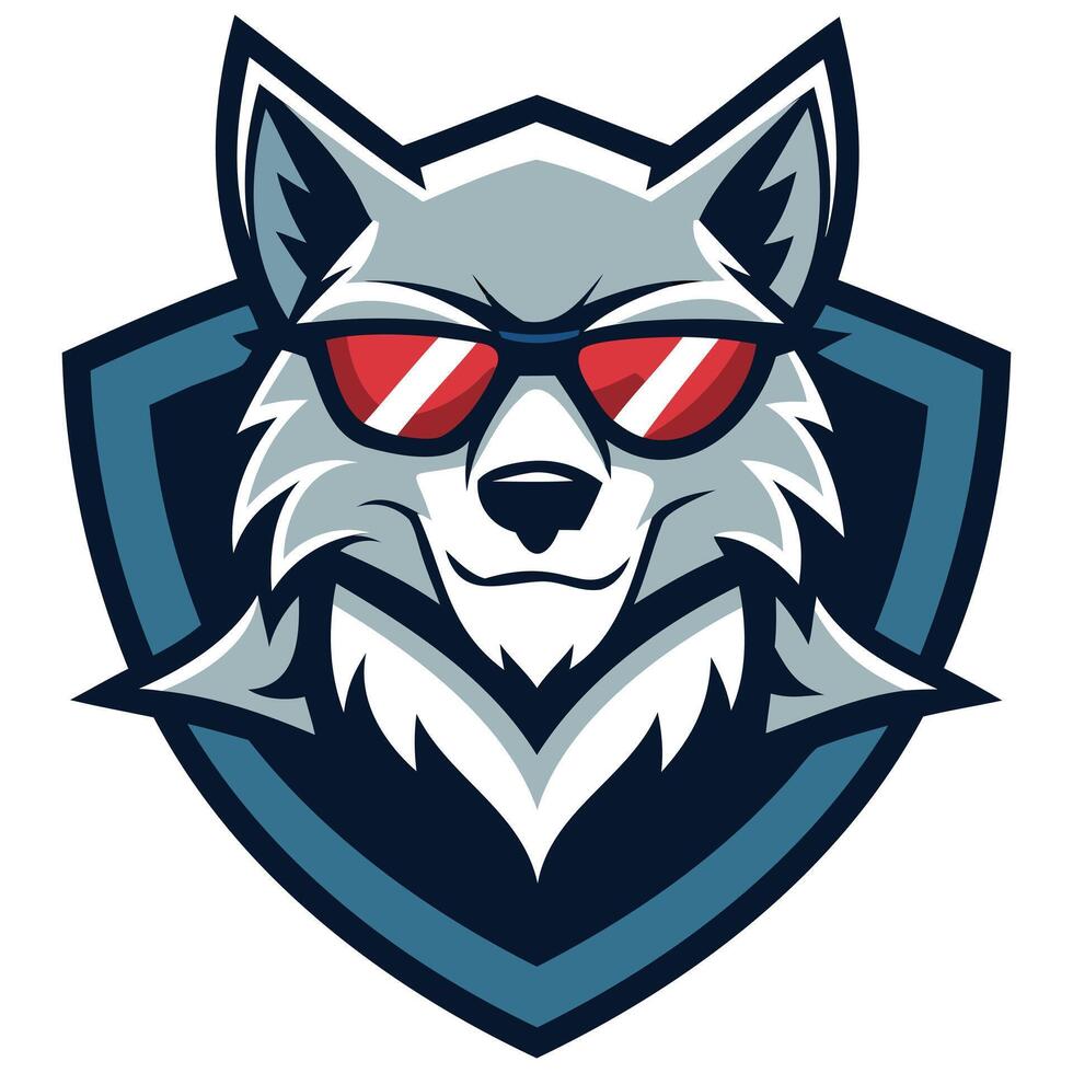 Clever Dog Head Logo for Branding vector