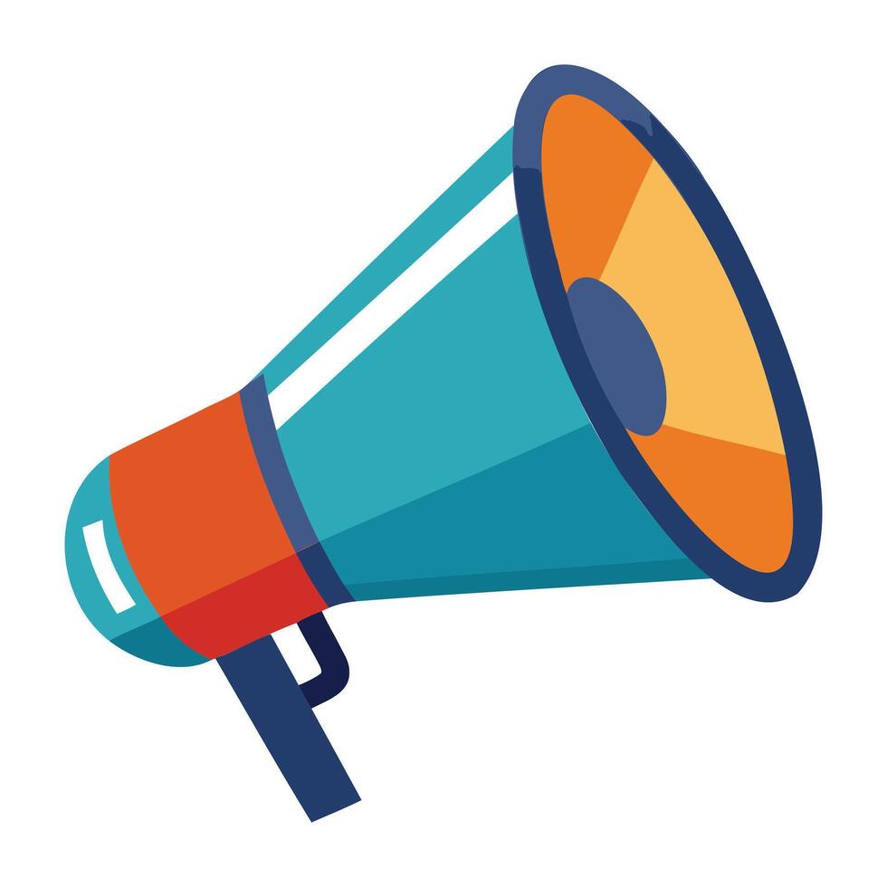 Bold Megaphone Icon Design vector
