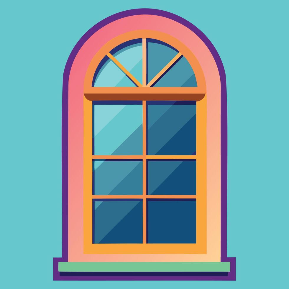 Classic and Contemporary Window Art vector