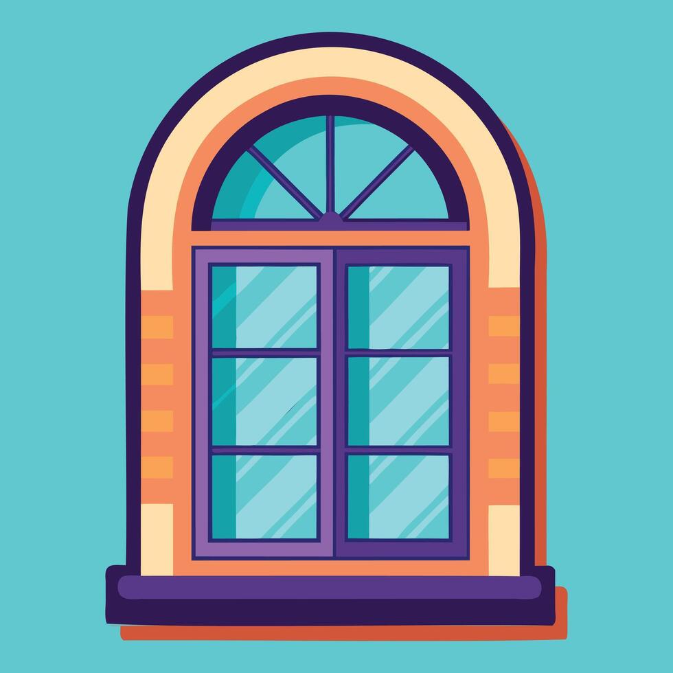 Modern Window Illustration for Creative Projects vector