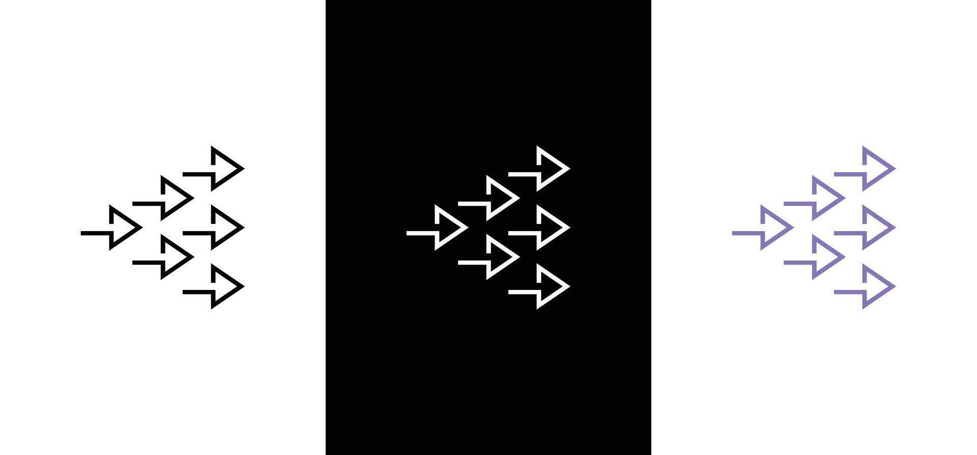 Minimal arrows illustration - Arrows icon for web vector