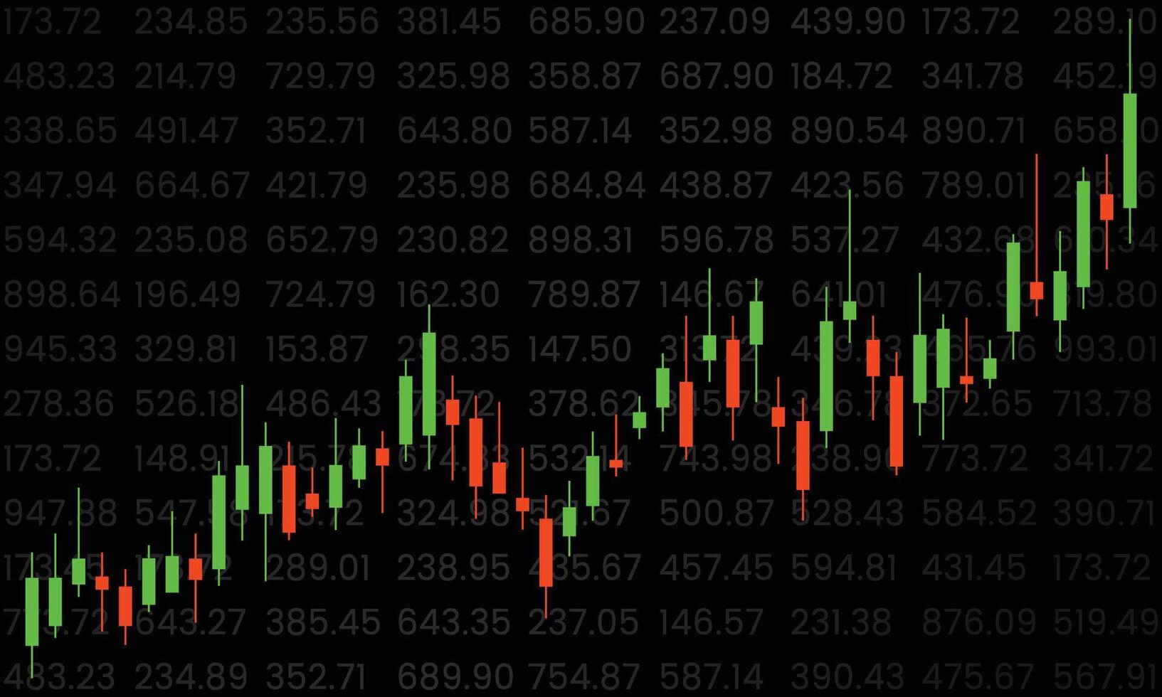 Forex statistics candle, financial trade exchange economy data background . vector
