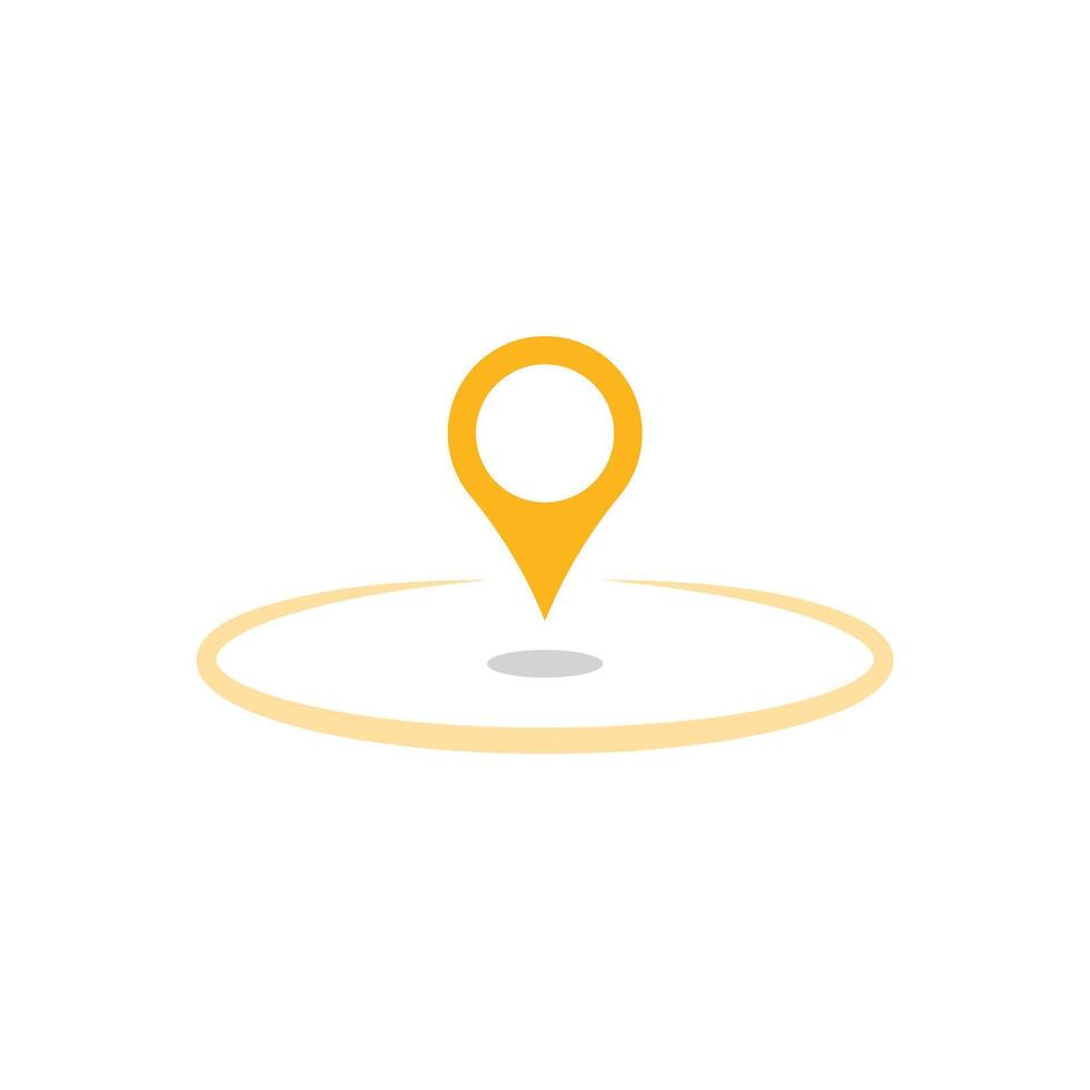 location map pointer icon, place pin marker sign - red gps map pointers in flat style, destination symbols. location pin line icon, Navigation sign vector