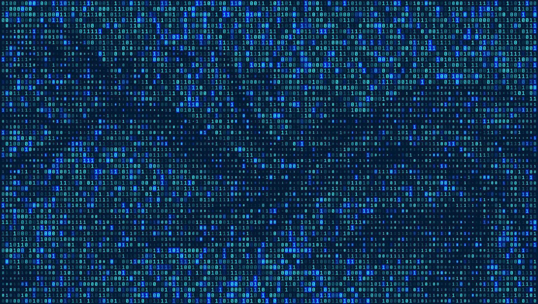 Binary code background. Background of binary code with digits 1 and 0. Digital binary data and streaming digital code. Coding Software Programming code technology background. vector