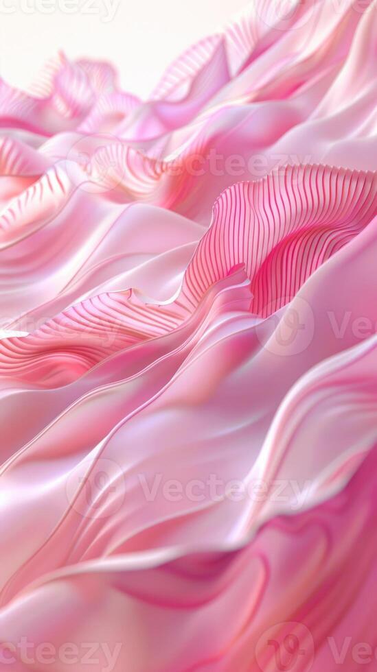 A pink and white background with waves photo