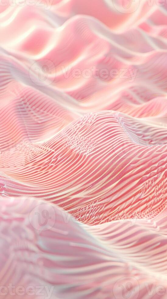 A pink wave pattern on a surface photo