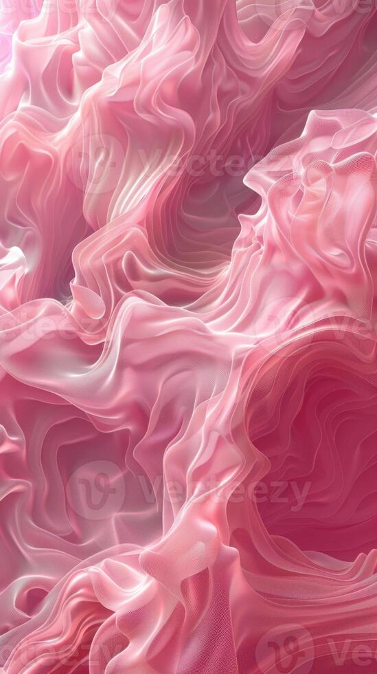A pink liquid flowing over a surface photo