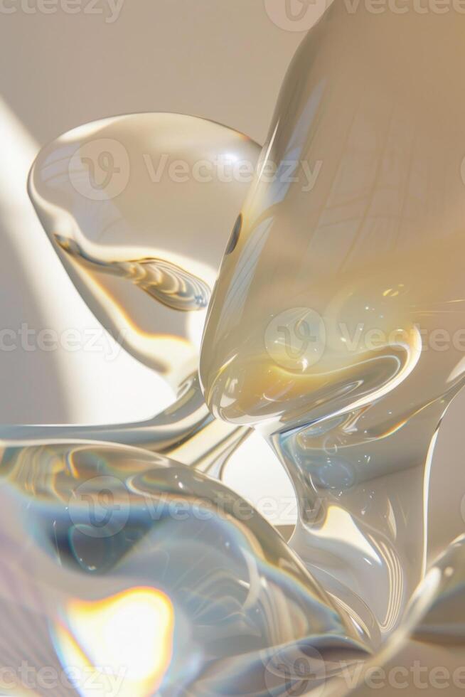 A close up of a glass vase with a flower photo