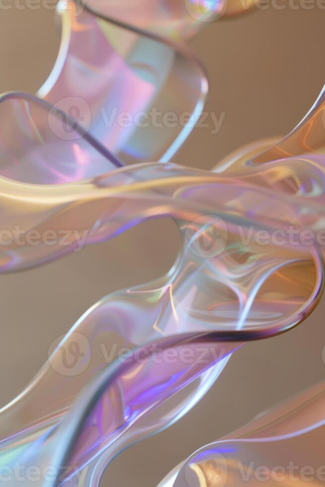 A close up of a bunch of colorful bubbles photo